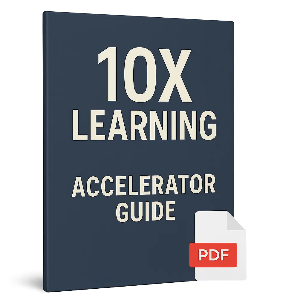 Genius Brain Signal 10X Learning Accelerator Guide bonus cover with PDF icon